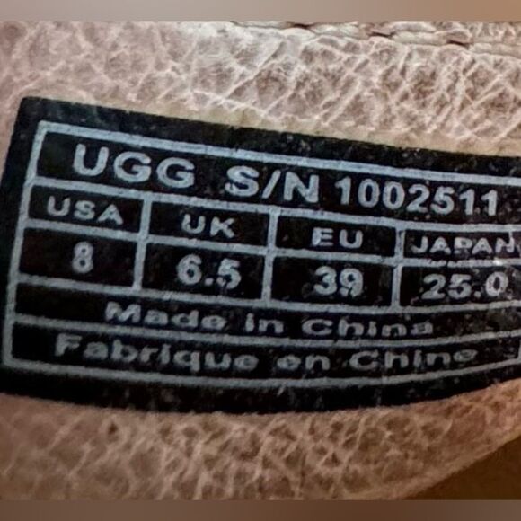 UGG snake print ankle wrap wedges heels shoes sz 8 - Picture 8 of 8